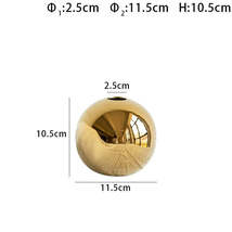 Electroplated Ceramic Gold Vase – Luxury Handmade Decor - $8.00+