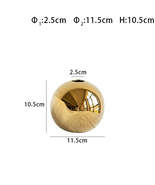 Electroplated Ceramic Gold Vase – Luxury Handmade Decor - $8.00 - $42.17