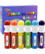 Yuanhe Bingo Daubers Dot Markers Mixed Colors Set of 6 Pack - £12.03 GBP