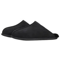 Kirkland Unterschrift Herren&#39; Shearling Hausschuhe Schwarz Größe 12 - $24.73
