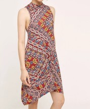NWT ANTHROPOLOGIE Lilt Swing Dress Size XS Red Print Asymmetric Boho Wom... - $29.99
