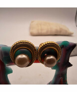 Vintage Amco Faux Pearl 12k Gold Filled Screw On Earrings - $36.00