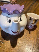Cartoon Beauty And The Beast Teapot Mug Mrs Potts Chip Tea Pot Cup Set C... - $37.11