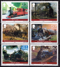 Isle of Man 1022-1027 MNH Steam Locomotives Trains Railroads ZAYIX 061223SM149M - £7.67 GBP