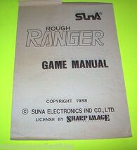 Suna Sharp Image Rough Ranger Video Arcade Game Service Manual 1988 - $8.09