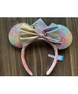 Tokyo Disney Resort 40th Anniversary Minnie Sequin Rainbow Ears Headband... - $64.22 CAD