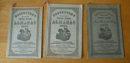 Vintage 1896 1897 1909 Hostetter&#39;s United States Almanacs - $26.73