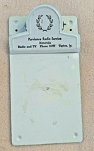 Purviance  radio Service Motorola Advertising Metal Clipboard Tipton Iowa - $23.36