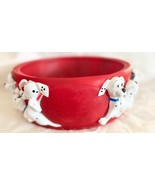 Vintage Alpo/Friskies Dog Bowl Disney 101 Dalmations Decorated Red PVC - €8,66 EUR