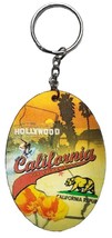 Hollywood California Oval Double Sided Key Chain - $6.99