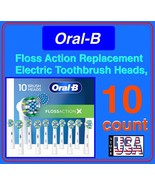 Oral-B Replacement Brush Heads Floss Action X (10 pack)Electric Toothbru... - $1,044.06 MXN