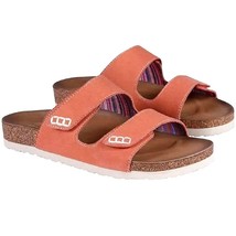 SKECHERS Luxe Foam Sandals Women&#39;s 9 Double Strap Cork Slip-on Shoes Ope... - $36.47