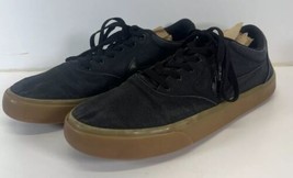 Nike SB Charge Mens 11 Black Gum Canvas Skateboarding Low Sneakers Shoes - £15.87 GBP