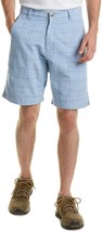 Mountain Khakis Men&#39;s Boardwalk Plaid Bahama Blue Short Relaxed Fit 31/12 NEW - £18.61 GBP