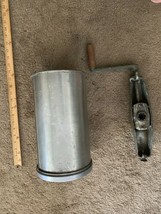 Vintage  4 qt ice cream Churn Canister w lid &amp; Square paddle Parts - €64,48 EUR