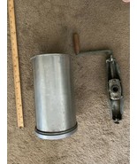 Vintage  4 qt ice cream Churn Canister w lid &amp; Square paddle Parts - €64,48 EUR