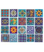 Art Pottery Home Decor Ethnic Festive 2 x 2 inch Tiles Pack of 20 - £62.08 GBP