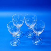 Mikasa PARTHENON Crystal Wine Glass Goblet - Set Of 4 - RARE ETCHED PATTERN - $48.97