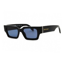 Palm Angels PERI086 HYDE 1045 Black/Blue 50-19-145 Sunglasses New Authentic - $230.68