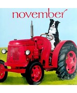 Border Collie On Tractor November Dog Days Poster Calendar 14 x 11&quot; Art ... - $560.63 MXN
