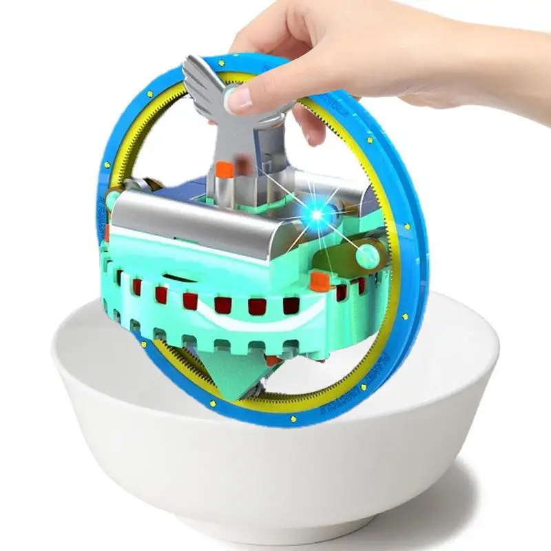 Gyroscope Toy Plant Design Electric Tightrope Walking Toy DIY Interactive - £42.63 GBP+