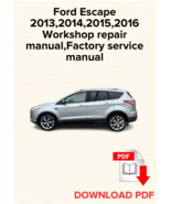 Ford Escape 2013,2014,2015,2016Workshop repair manual,Factory service ma... - €15,55 EUR