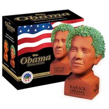 Chia Pet Determined Pose Obama with Seed Pack, Decorative Pottery Planter, Easy  - £14.52 GBP