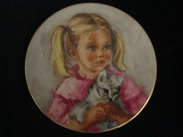 Jennifer And Jenny Fur Collector Plate Marien Carlsen Cat Mother&#39;s Day - $4.99