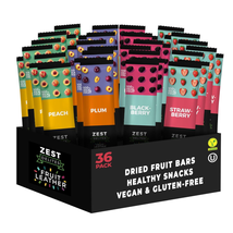 Zest Delites Fruit Leather, Dried Fruit Snacks Bulk, Healthy Snacks Variety Pack - £38.97 GBP