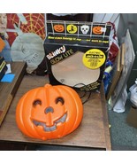 Vintage 1991 Giant Non-Blinking Electric Blinky Pumpkin Glow Lite Blow Mold - £63.34 GBP