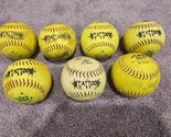 A.D. Starr Tattoo Used Slow Pitch Softballs ASA/USA 12 Inch (Lot of 7) - £28.19 GBP