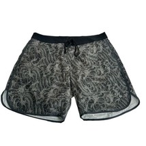 tactics mens gray black Swim Beach board shorts Size 36 - $29.69