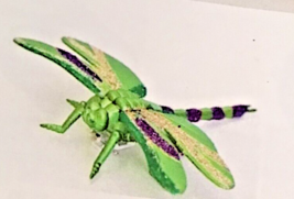 Mardi Gras Purple/Green Dragonfly Ornament - £6.36 GBP