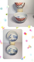 New RSVP Japan Porcelain Crab Bowls Set Seafood Soup Rice Salad Japanese Painted - £39.87 GBP