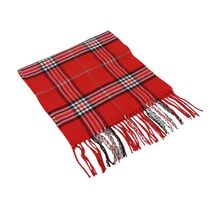 J.Valintin Unisex Plaid Scarf Soft Feel Acrylic Fashion Design #Scarf6 Red image 2