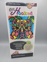 Latch Hook Kit Colorful Owl 16&quot;x 16&quot; Includes Canvas Design &amp; Precut Yarn - £12.82 GBP