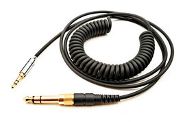 Coiled Spring Audio Cable For V-MODA Crossfade XS 3D Custom Headphones - £16.61 GBP