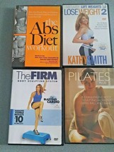 LOT OF 4 DVDs FITNESS / EXERCISE/ WEIGHT LOSS/ PILATES DISC IN CASE - $1.99