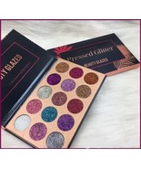 NEW Beauty Glazed 15 Colors Glitter Eyeshadow Palette Shimmer Ultra Pigm... - £11.60 GBP