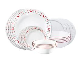 Corelle Dinnerware Set Multicolor 20-Piece Be Merry Serves 4 Plates Bowls - $140.83 CAD