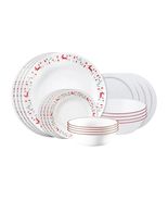 Corelle Dinnerware Set Multicolor 20-Piece Be Merry Serves 4 Plates Bowls - $99.99