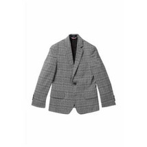 Tommy Hilfiger Big Boys Stretch Windowpane Plaid Suit Jacket, Black, Size 16 - $54.45