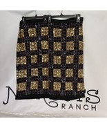 Vintage Jean For Joseph Le Bon Sequin Beaded Skirt With 8 Inch Slit - $145.13