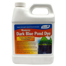 Dark Blue Pond Dye 1 Qt- Treats 1 Acre Water 4-6 Ft Deep - Ponds Fountains Lakes - £32.21 GBP