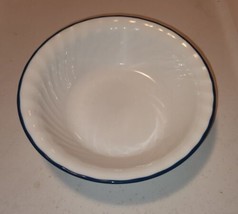 Corelle Blue Stripe Swirl Cereal Soup Bowl 7.25 Inch Kitchen Dish Food - £7.98 GBP