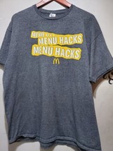McDonald&#39;s Emplyoyee MENU HACKS Crew T-Shirt Limited Edition XL - £8.79 GBP