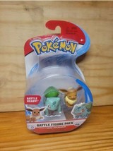 Pokemon Battle Ready Eevee + Bulbasaur Battle Figure Pack  NIP - £9.83 GBP