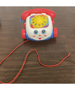 Vintage Fisher Price Pull Along Chatter Toy Telephone Year 2000 Mattel P... - $12.09