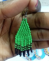 African Maasai Beaded Ethnic Tribal Earrings - Handmade in Kenya 21 - £7.85 GBP