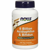 NOW Foods - 8 Billion Acidophilus &amp; Bifidus 120 vcap - £19.77 GBP